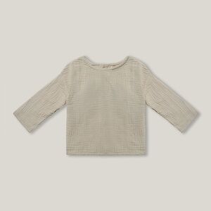 The Simple Folk Button Back Shirt sage green 2T NWT